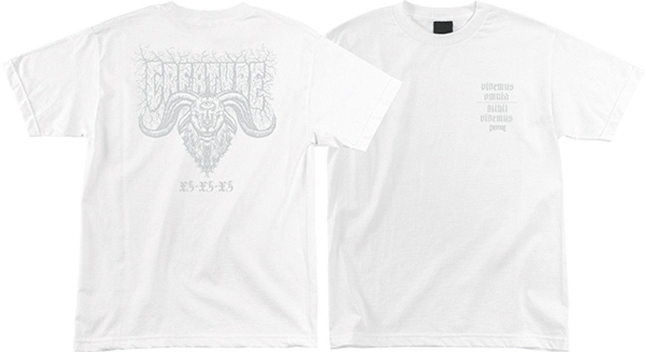 CREATURE STAAG SS TSHIRT SMALL WHITE