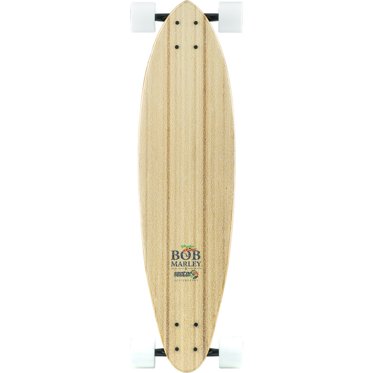 Sector 9 Bamboo Small Axe Bob Marley Skateboard Complete Black Rasta 8.37x32.5