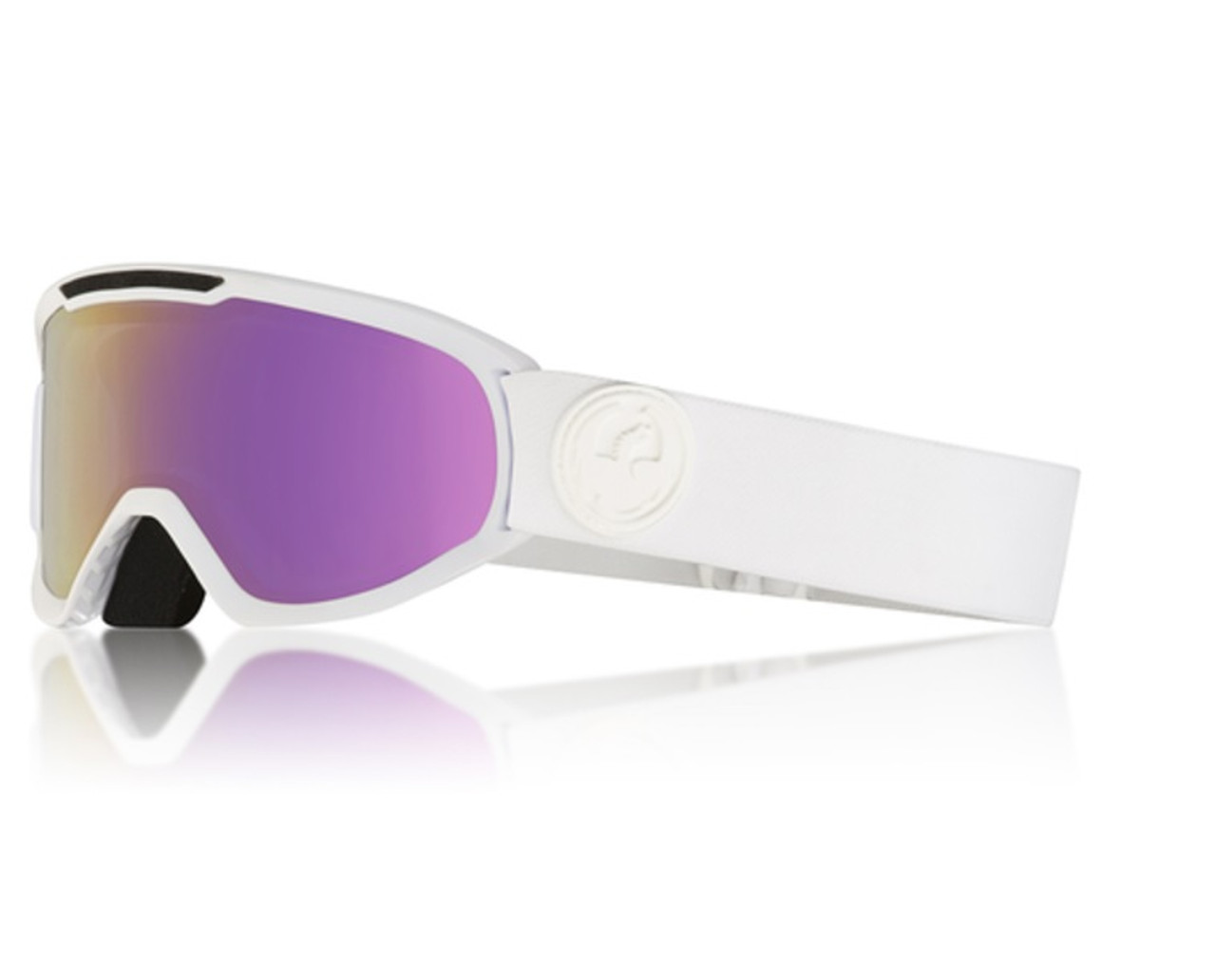 Dragon DX2 Two Lumalens Snow Goggles WhiteOut Pink ION