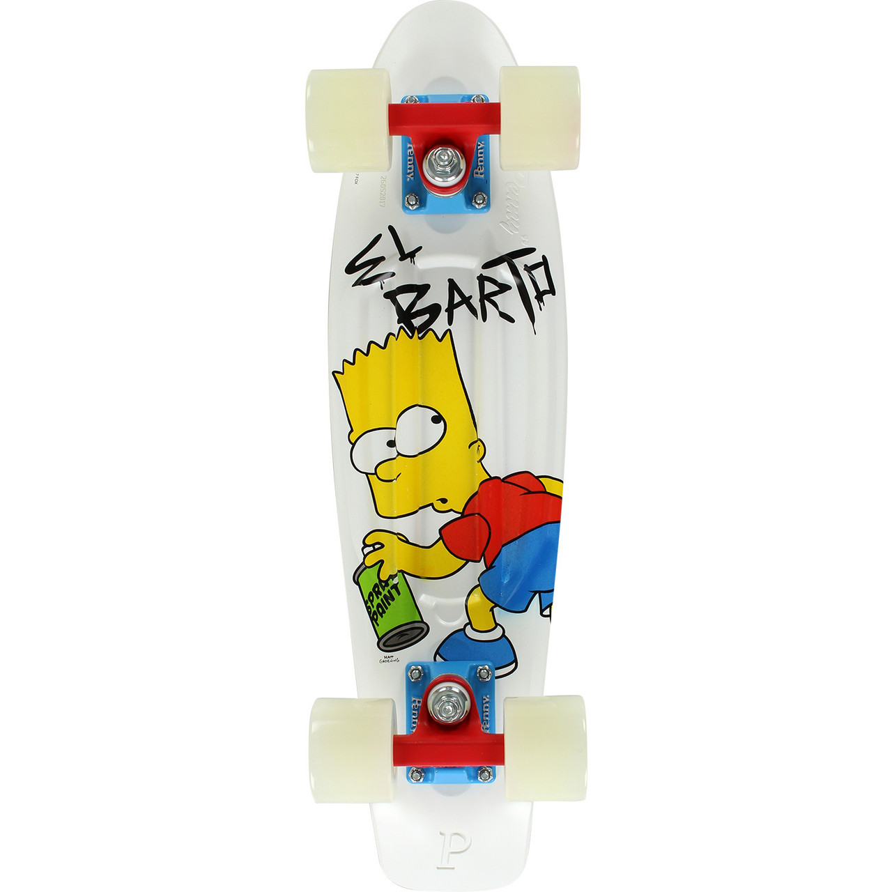 Resonate Nu jage Penny Simpsons El Barto Skateboard Complete White 22 | Boardparadise.com