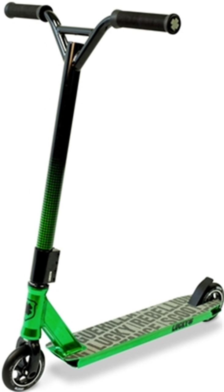 grus Erhverv Cornwall Lucky Clover Pro Scooter Complete Grn Blk | Boardparadise.com