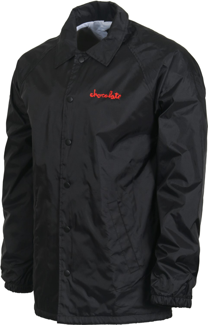 Chocolate Chunk Coach Jacket Black Red XL