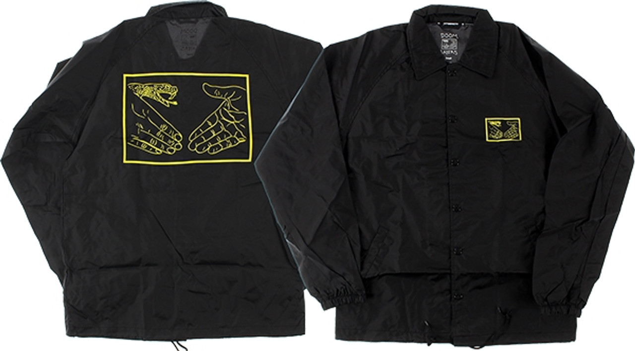 DOOM SAYERS SNAKE SHAKE COACHES JACKET MEDIUM BLK/YEL