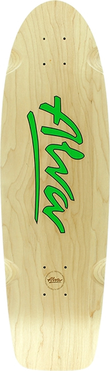 ALVA 1978 LOST MODEL SKATEBOARD DECK-8.5x30 NAT/GRN