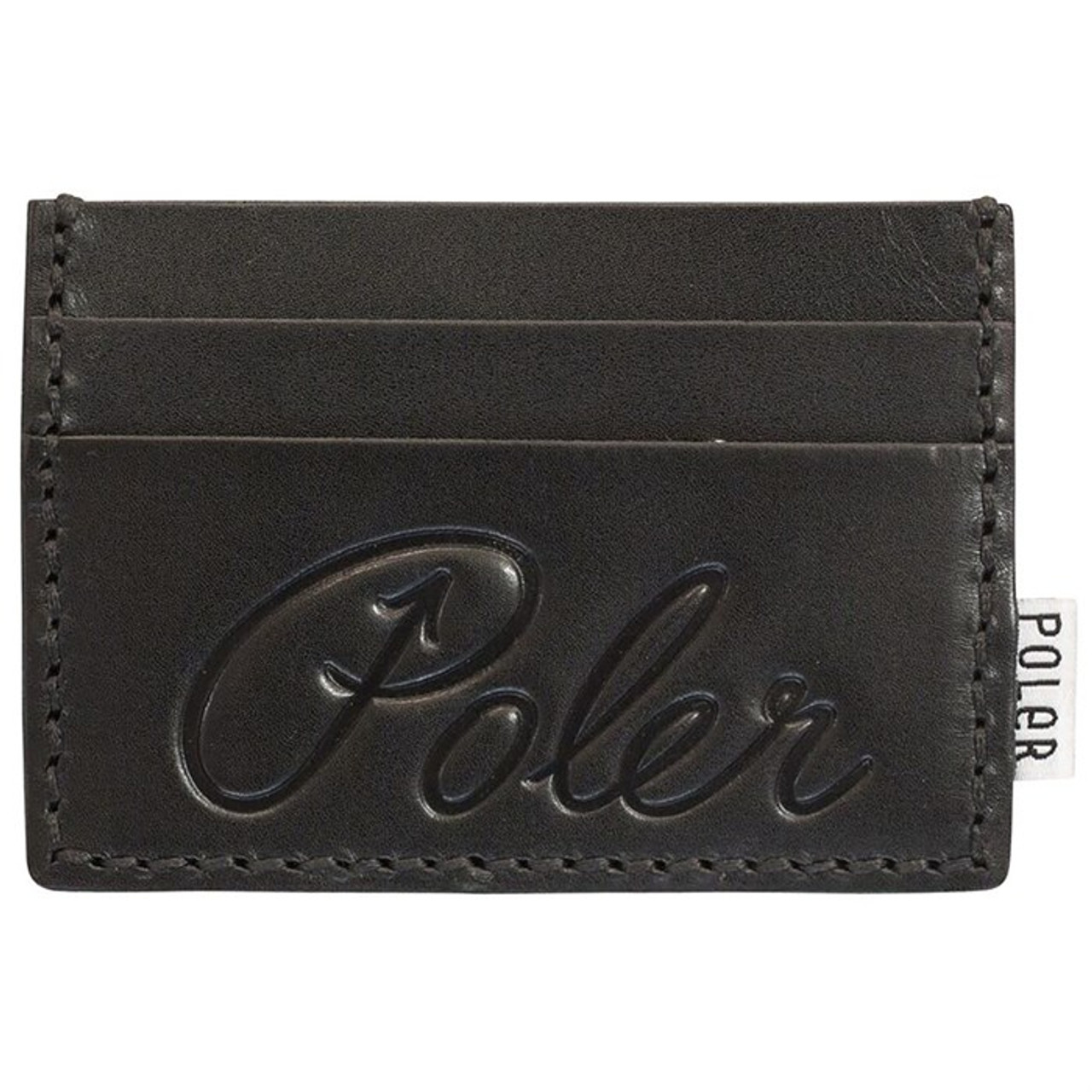 Poler CardClops Leather Wallet Black