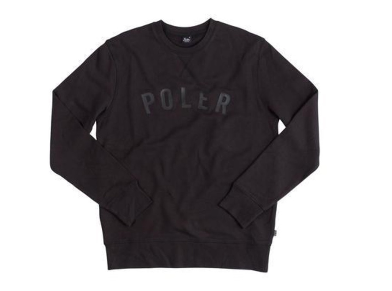 Poler State Crewneck Sweatshirt Mens Black