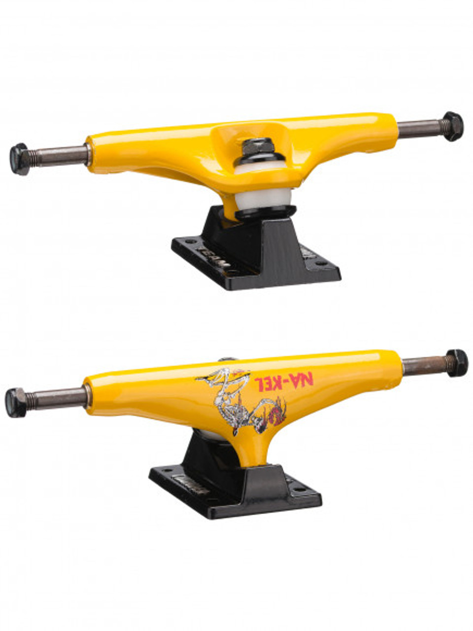 【新品】 THUNDER TRUCKS HI 148 NAKEL SMITH Thunder Nakel Takeover Trucks Yellow Black 148 Set