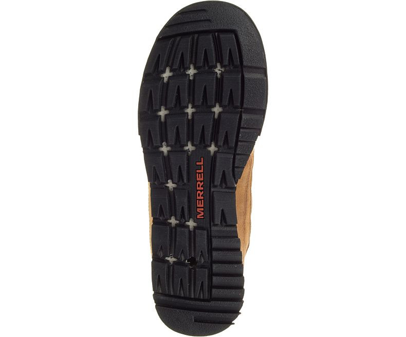 Merrell Burnt Rock Mid Waterpoof Boots Mens Oak