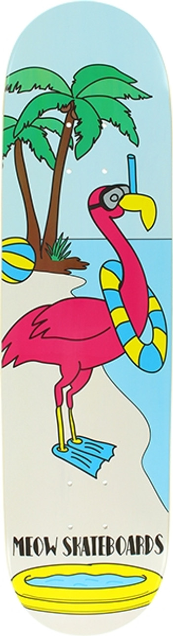 MEOW FLAMINGO SKATEBOARD DECK-8.25