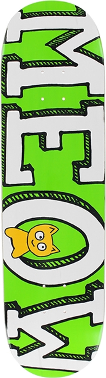 MEOW LOGO SKATE DECK-8.25 GREEN