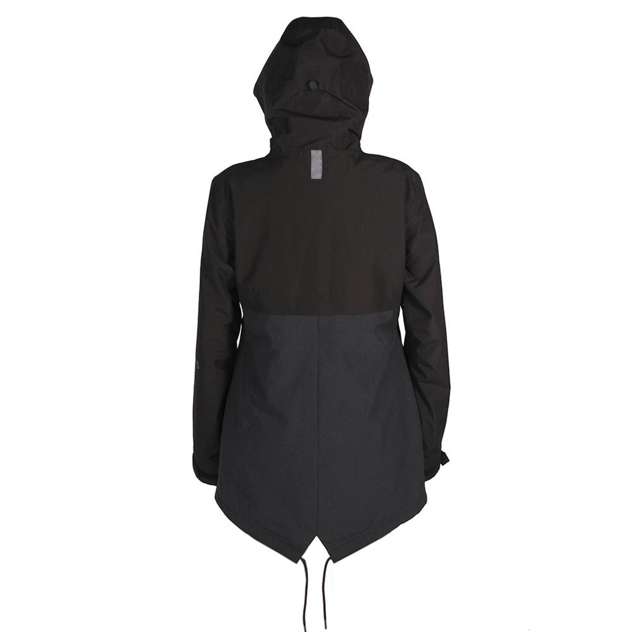 the capital waterproof parka in black