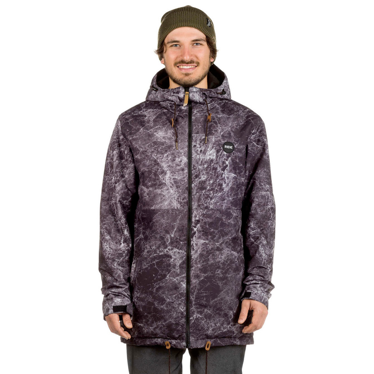 Ride Hawthorne Rev Snow Jacket Mens Black Marble