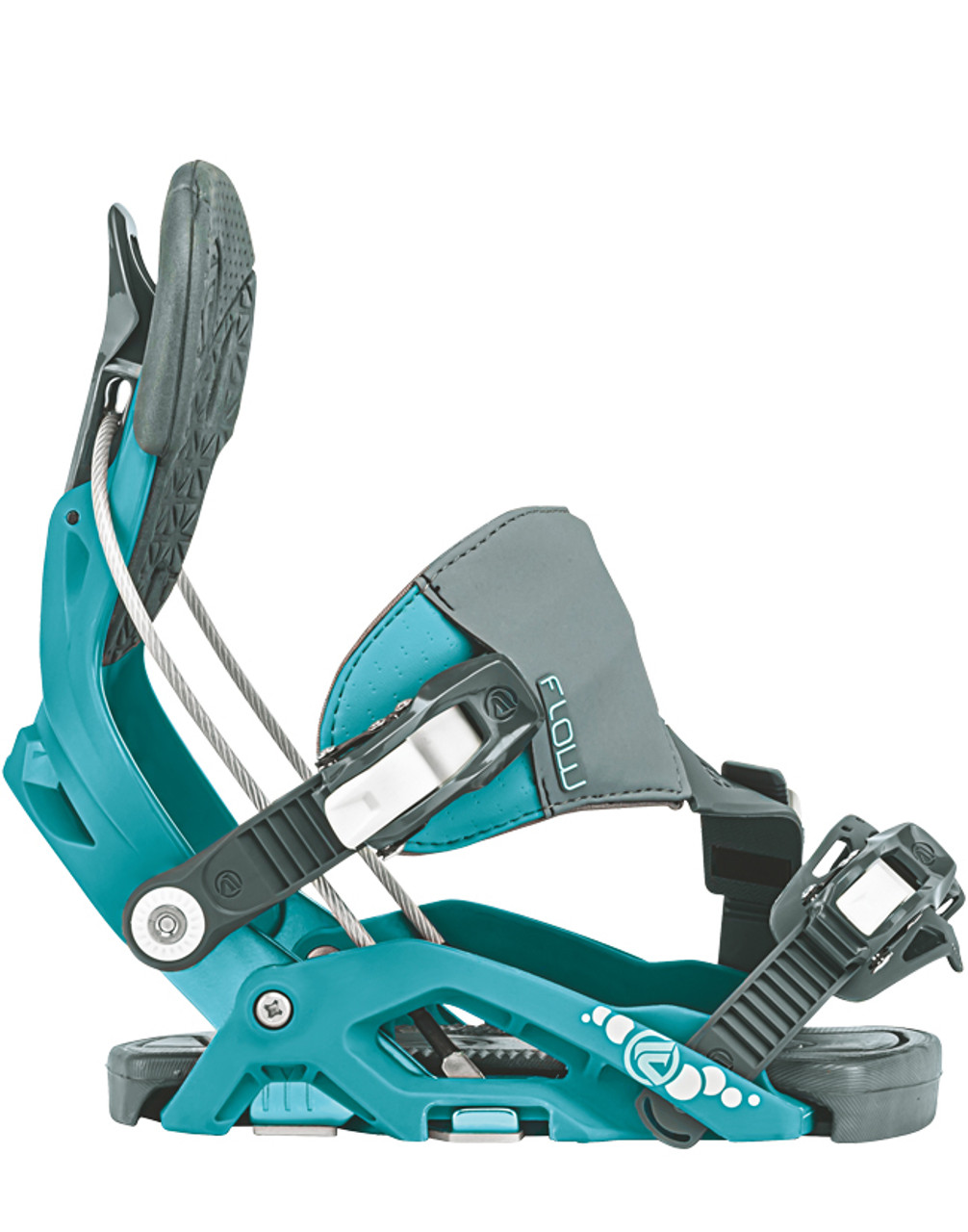 Flow Juno Hybrid Snowboard Bindings Womens Aqua