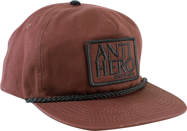 ANTI HERO RESERVE PATCH UNSTRUCTURED HAT ADJ-BROWN/BLK