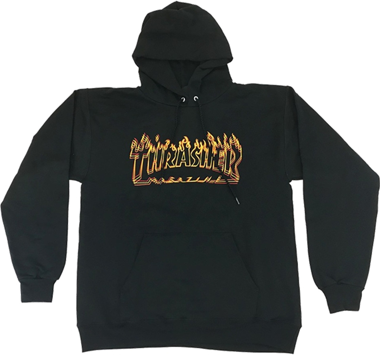 THRASHER RICHTER HOODIE SWEATSHIRT LARGE  BLACK