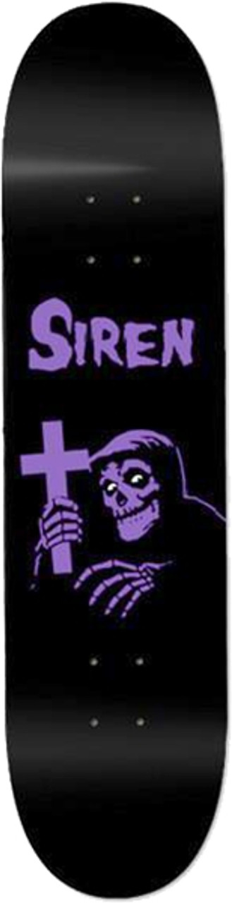 SIREN ROM SIX SKATE DECK-8.25 BLK/PUR