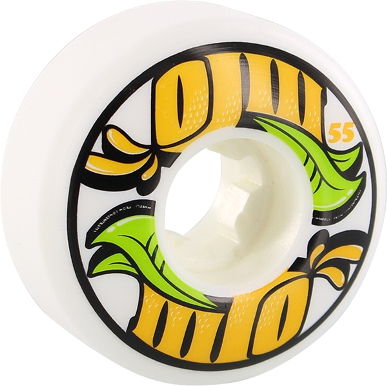 OJ FROM CONCENTRATE EZ EDGE 55mm 101a WHITE WHEELS SET