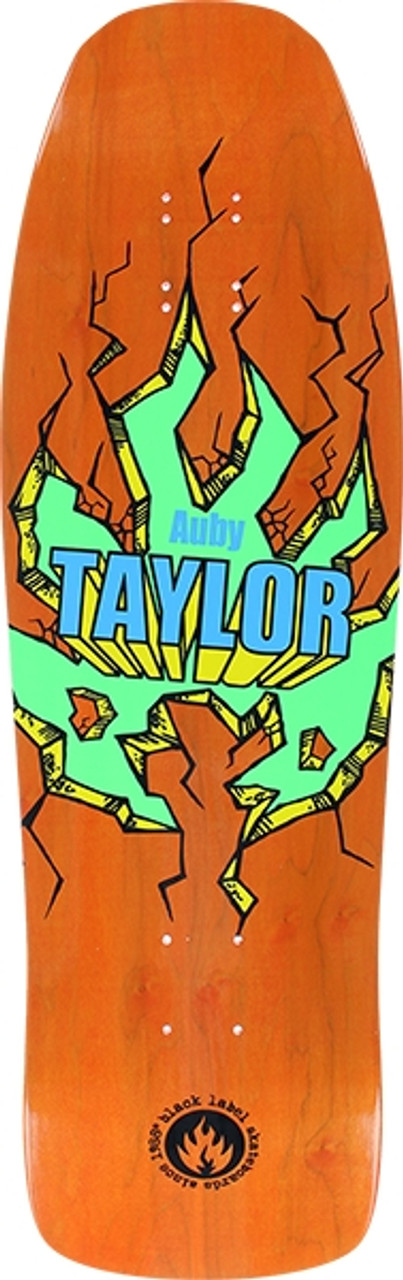 BLACK LABEL TAYLOR BREAKOUT SKATE DECK-9.5x31 ORANGE