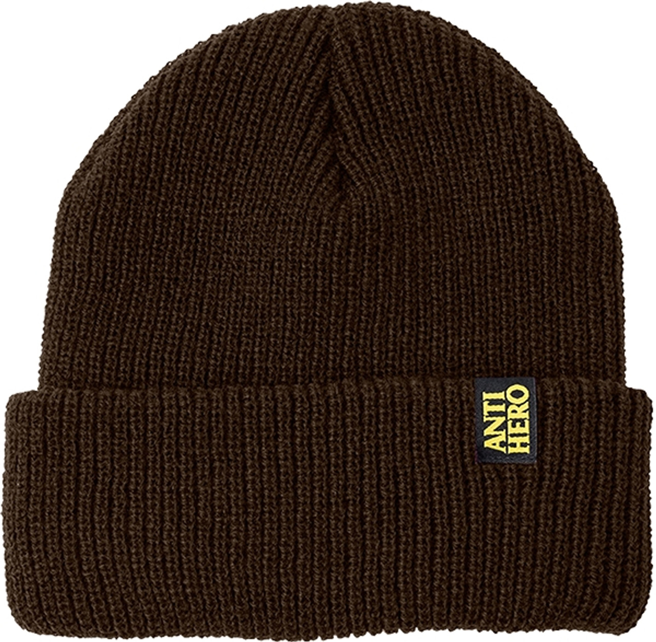 ANTI HERO BLACKHERO CLIP LABEL BEANIE BROWN