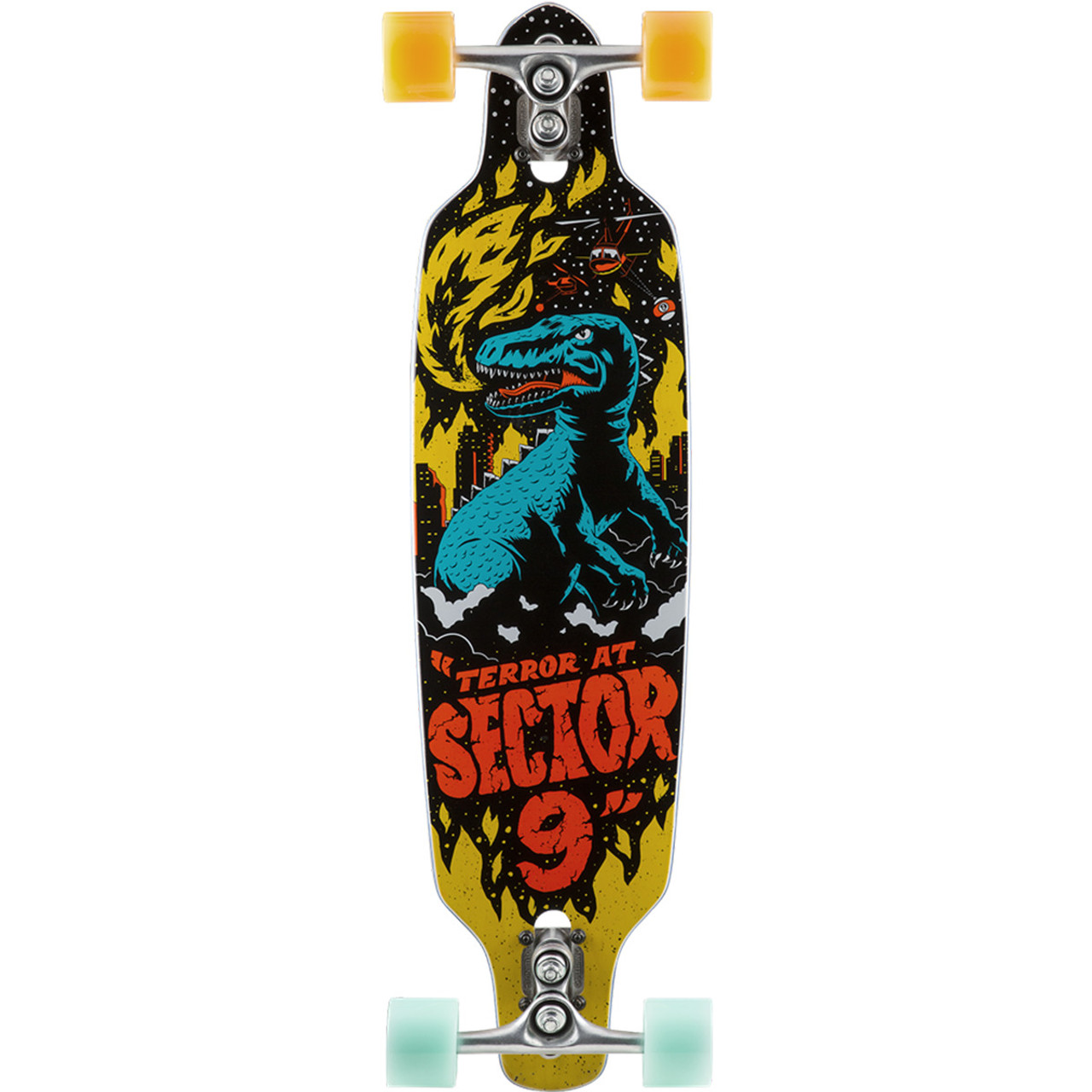 Sector 9 Mini Fractal Skateboard Complete Jepson Trex 8.75x34