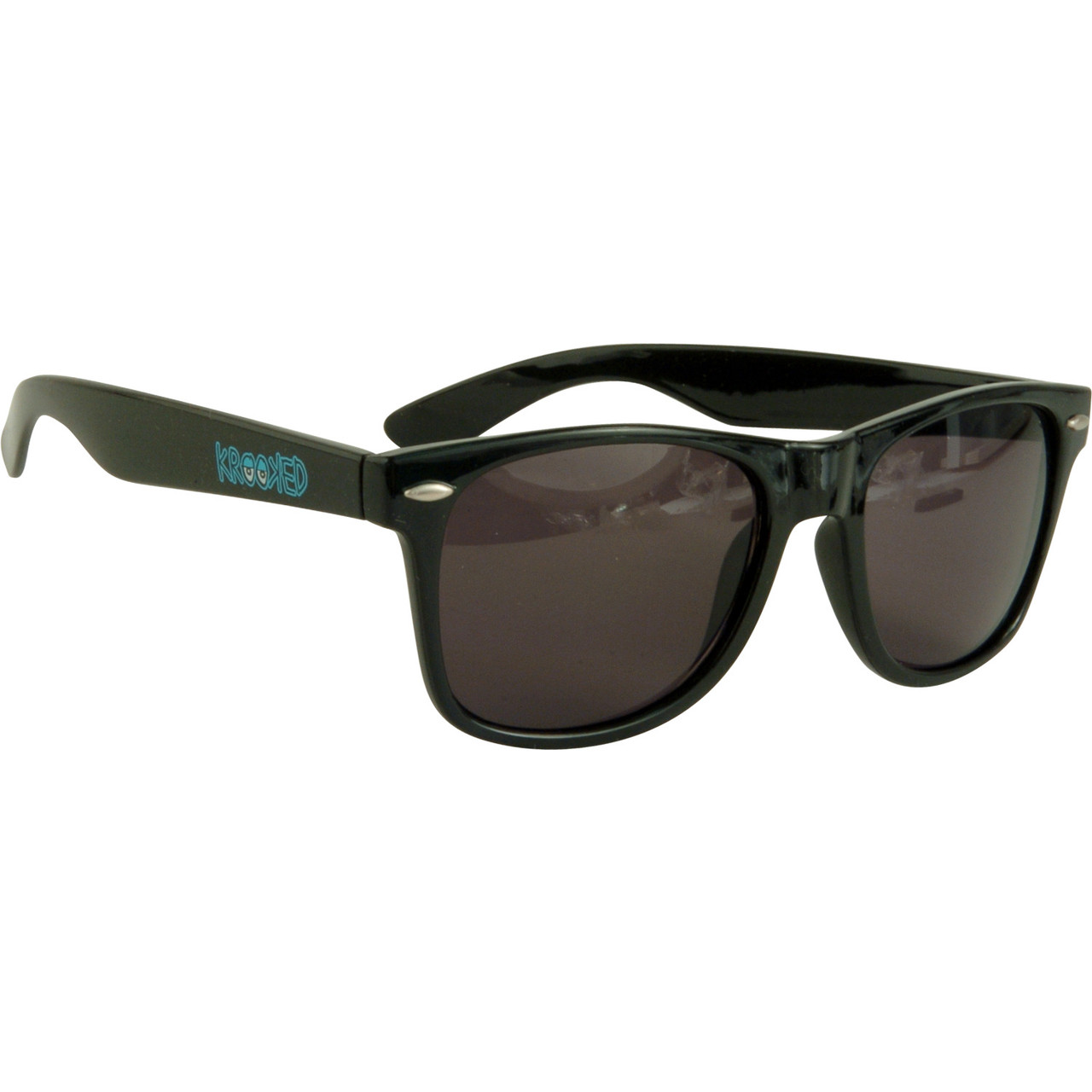 Krooked Eyes Sunglasses Black Blue Onesize