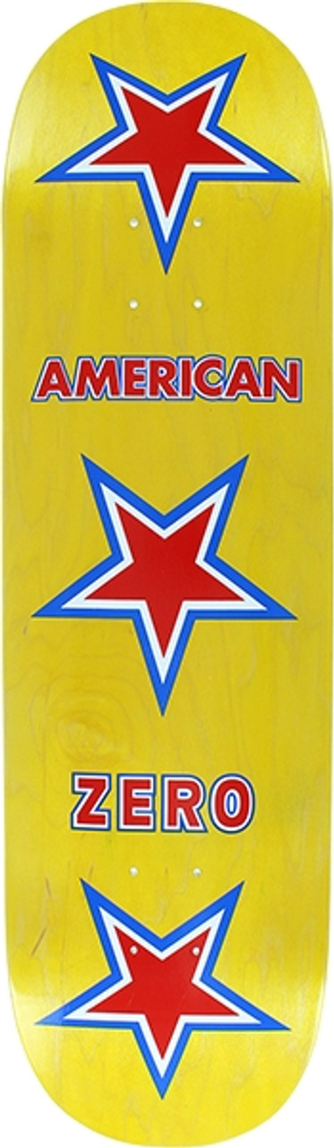 ZERO AMERICAN ZERO SKATEBOARD DECK-8.37 YELLOW
