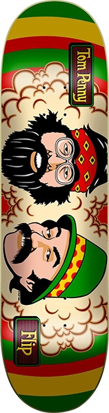 FLIP PENNY CHEECH & CHONG SKATEBOARD DECK-8.0 RASTA