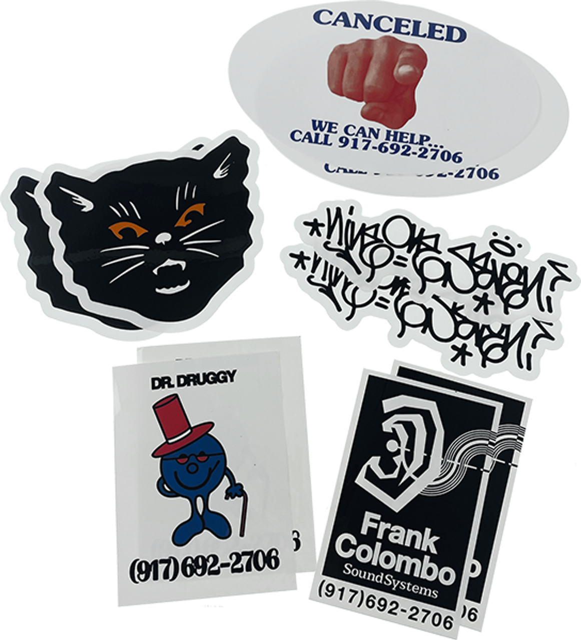 CALL ME 917 16/PK ASST. HOLIDAY 22 STICKER PK