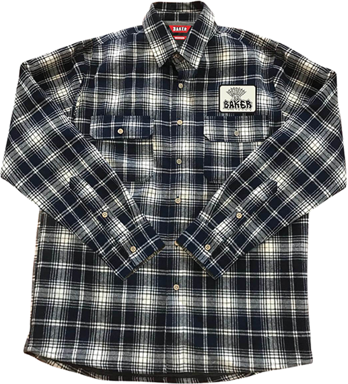 BAKER JOLLY MAN FLANNEL LS MEDIUM NAVY