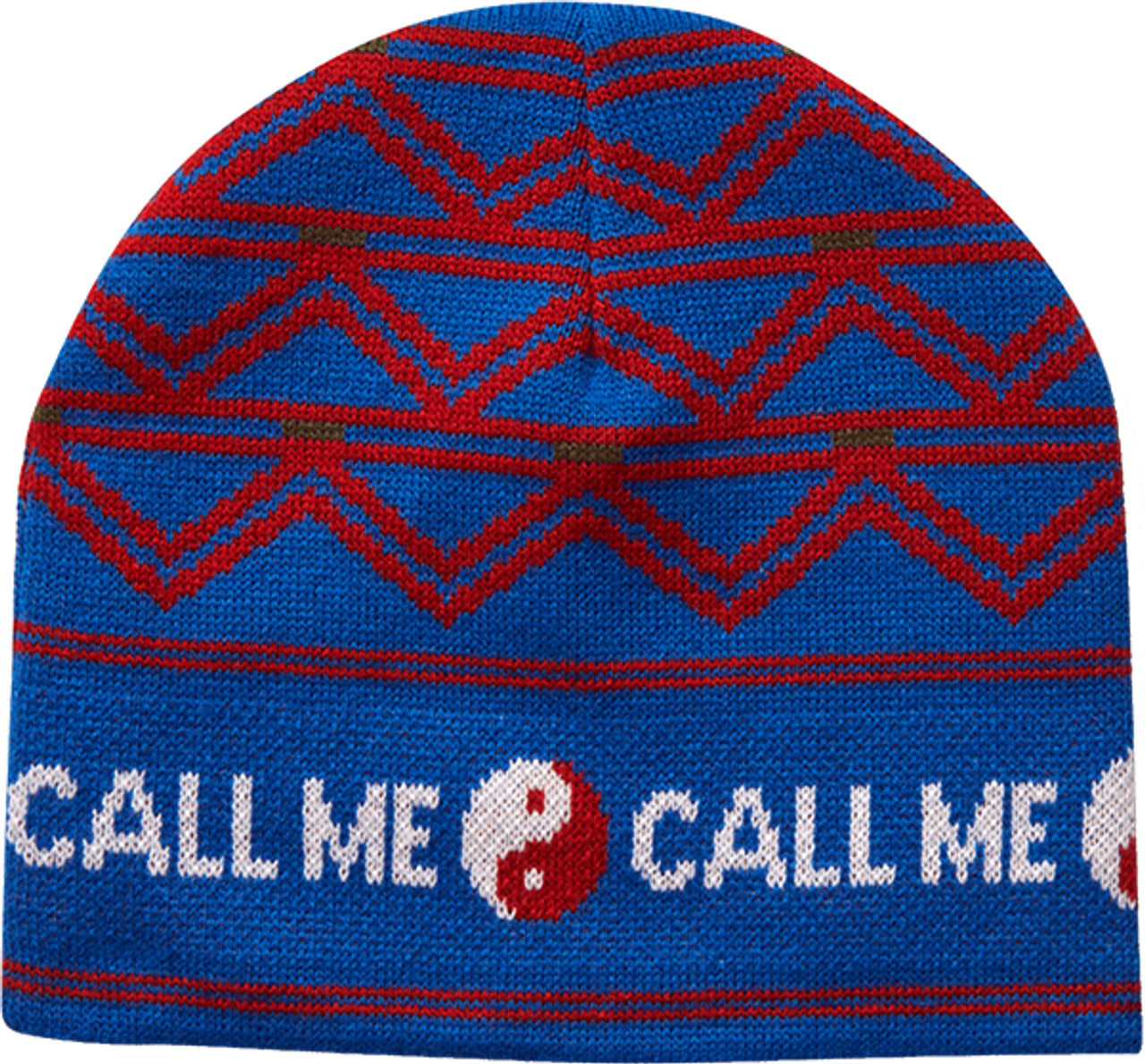 CALL ME 917 SNOWFLAKE BEANIE BLUE