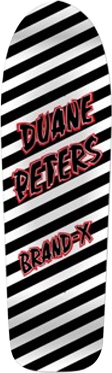 BRAND-X PETERS RIDER SKATEBOARD DECK-9.37x33.37 WHITE