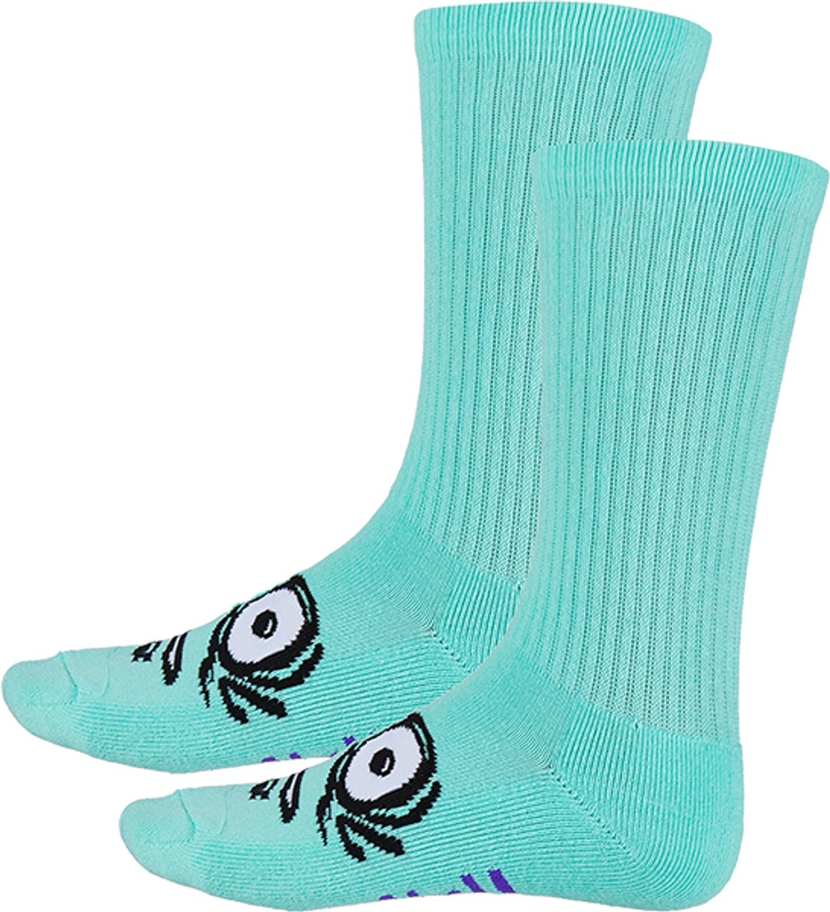 HEROIN EGG  CREW SOCKS ICE BLUE 1PR