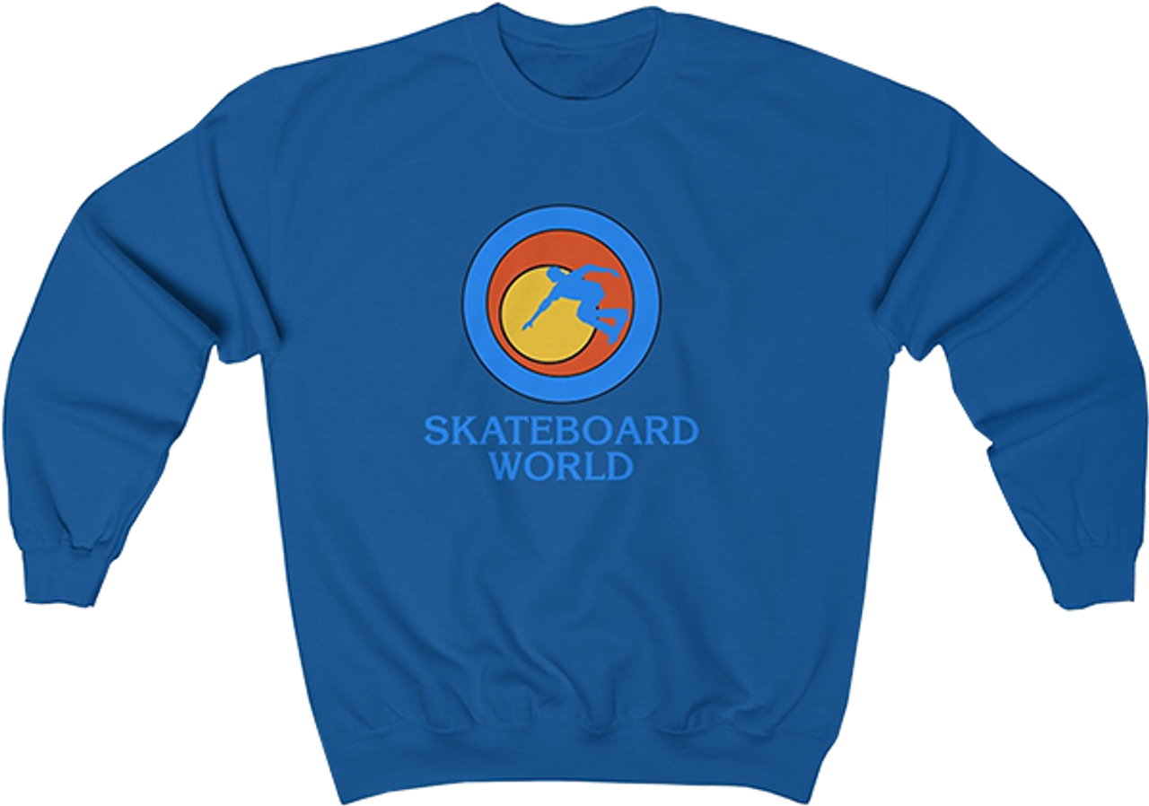 45RPM SKATEBOARD WORLD CREW/SWT SMALL BLUE