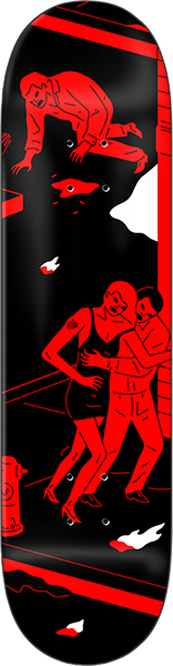 ZERO CLEON #5 SKATEBOARD DECK-8.25 RED/BLK