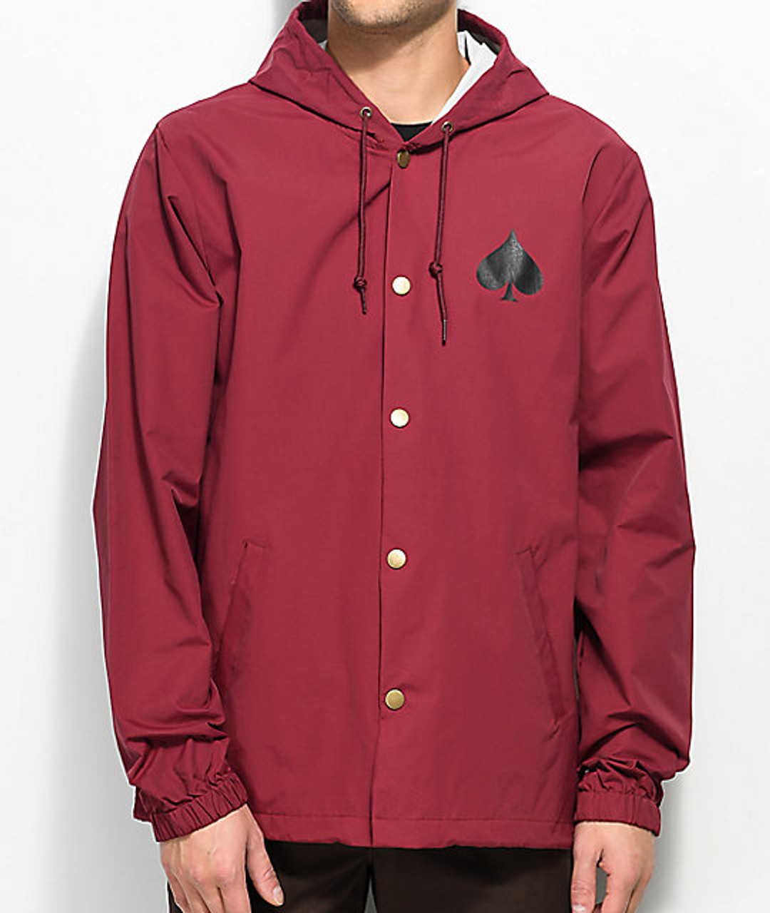 Thrasher New Oath Coach Jacket Burgandy XL