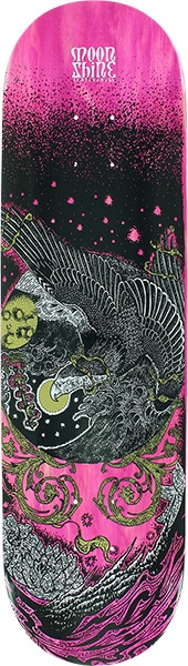 MOONSHINE MOONRAKER SKATEBOARD DECK-8.25 ASSORTED COLOR STAIN