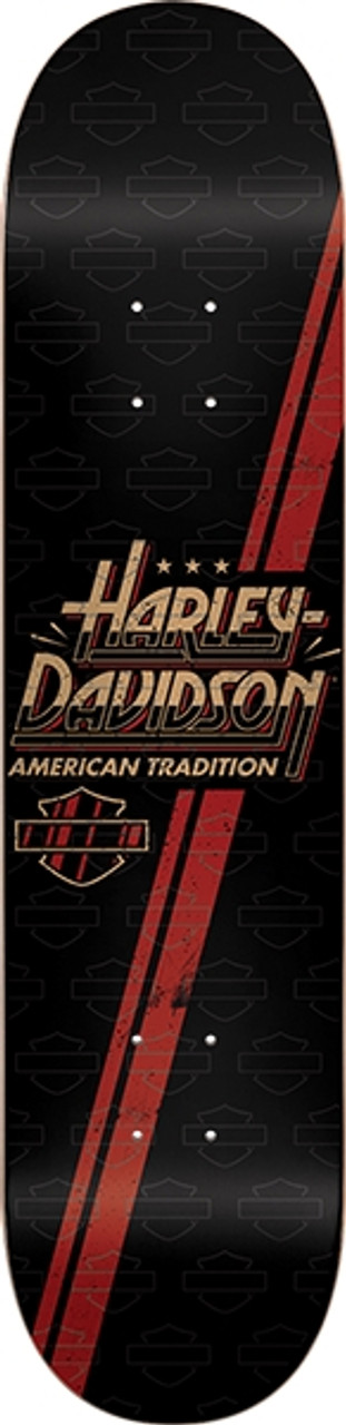 DARKSTAR HARLEY DAVIDSON RACING STRIPES SKATE DECK-7.87 BK/RD