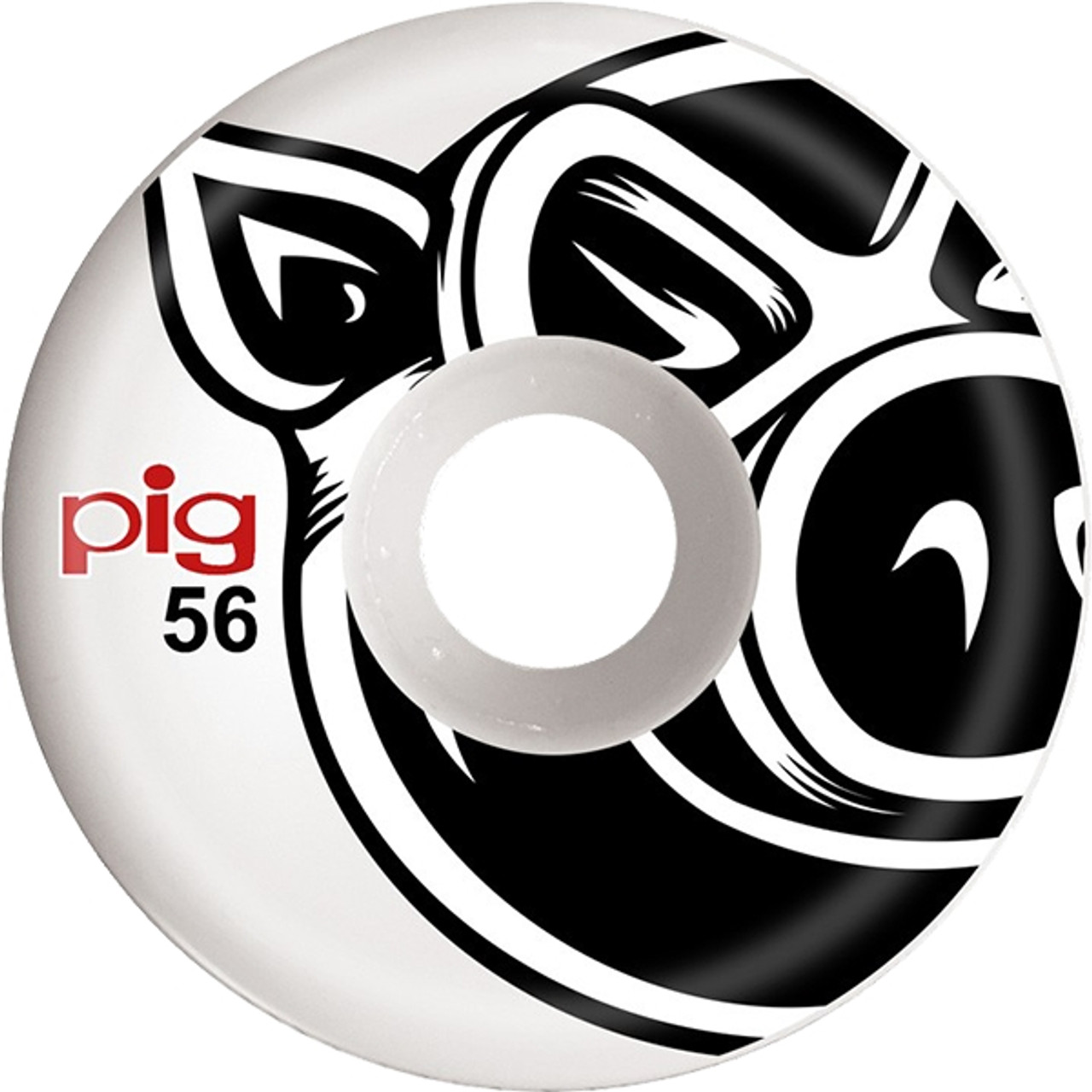 PIG HEAD CONICAL 56mm 101a WHITE WHEELS SET
