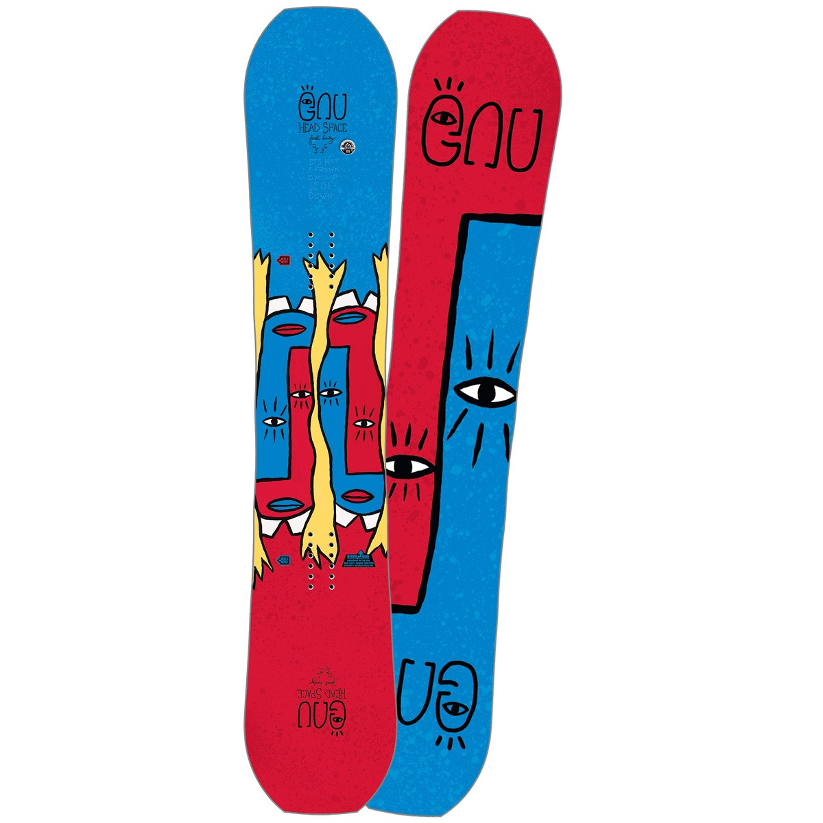 Gnu Fb Head Space Asym C3 2018 Snowboard Blue Red 155