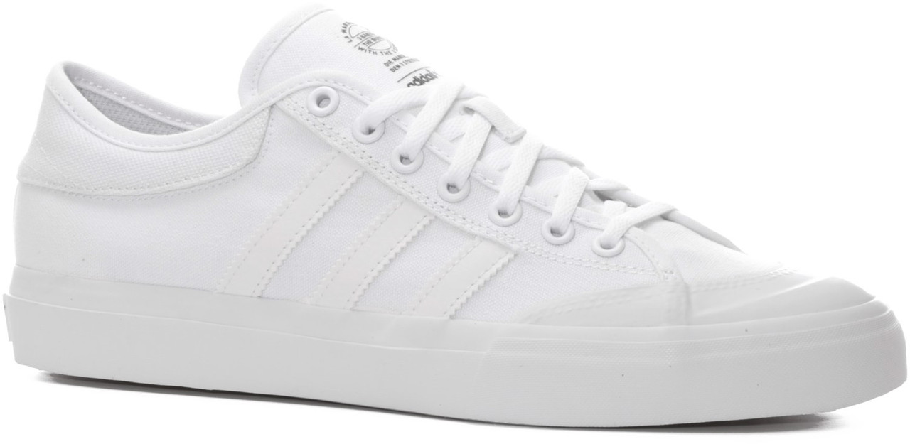 Adidas Matchcourt Canvas Shoes All White | Boardparadise.com