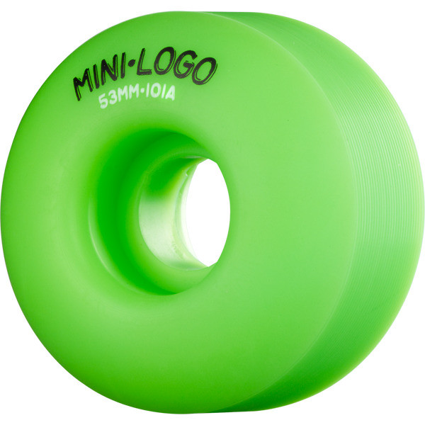 Mini Logo Wheels C-Cut Wheels Set Green 53mm/101a