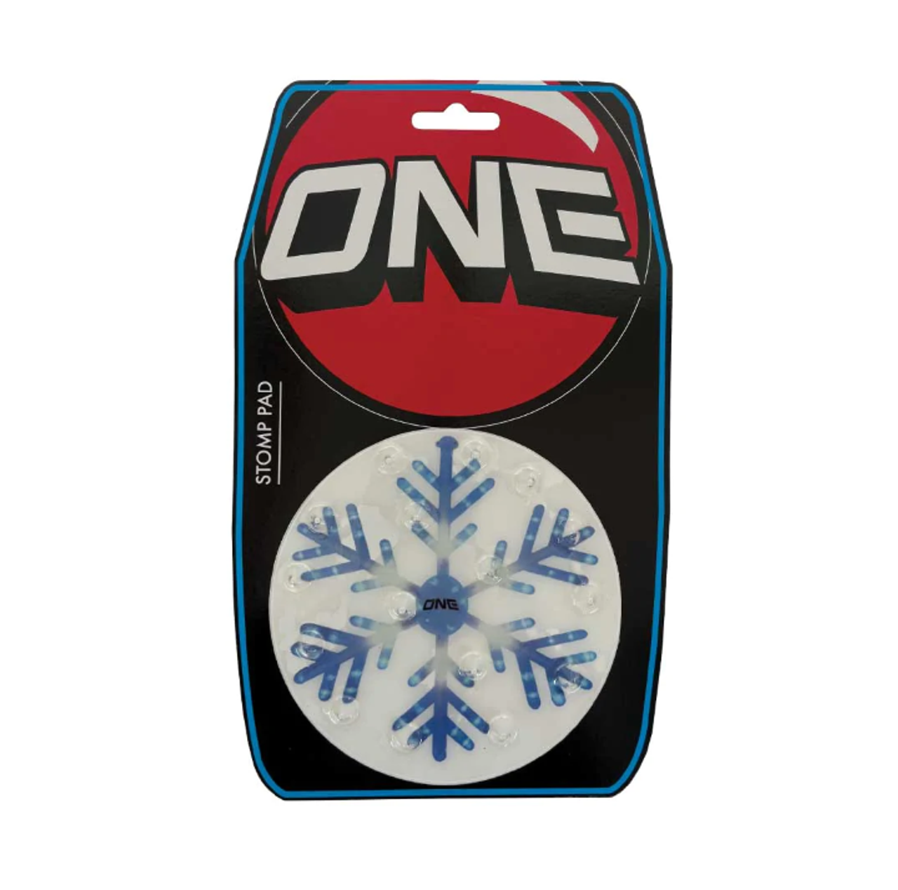 OneBall Snowflake Traction Stomp Pad Clear Blue OneSize