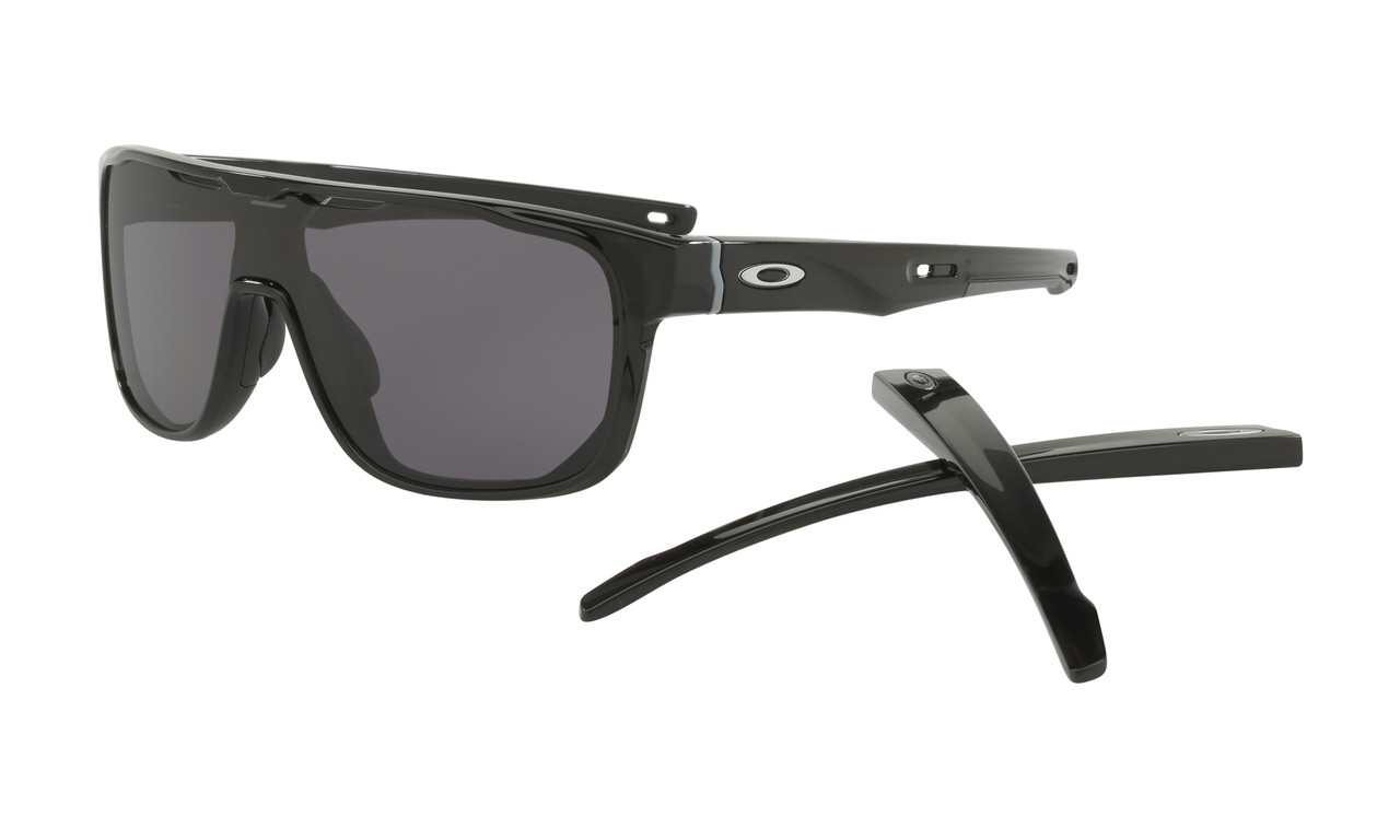 Oakley Crossrange Sunglasses Polished Black Prizm Black