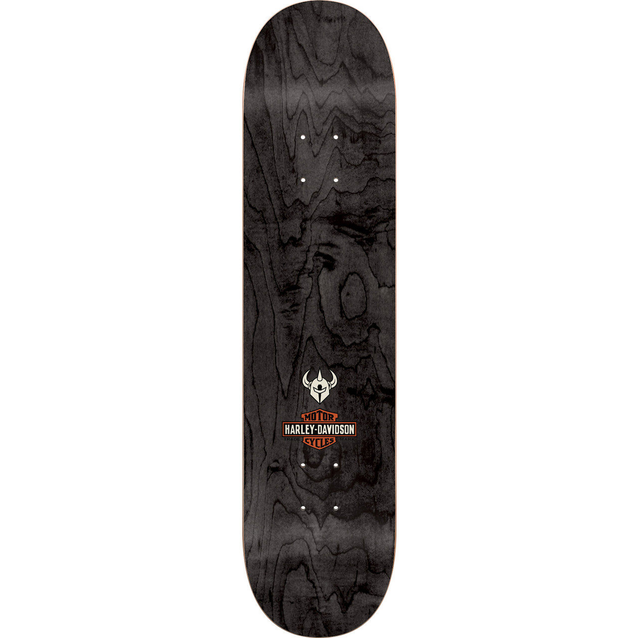 Darkstar Harley Davidson Eagle Skateboard Deck Black Orange 8.125