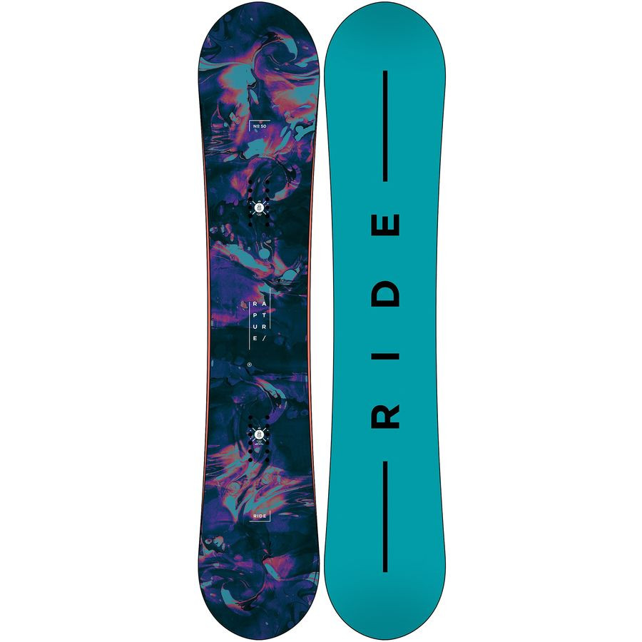 Ride Rapture Womens Snowboard Purple Green 150 | Boardparadise.com