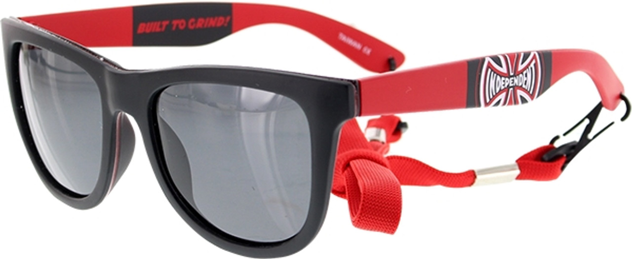 INDEPENDENT BANNER 80'S SUNGLASSES BLK/RED