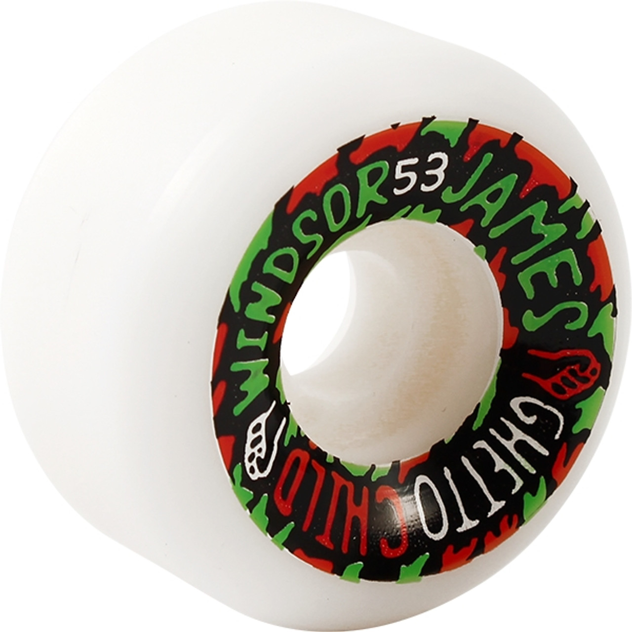 GHETTO CHILD WINDSOR PRO 53mm WHITE WHEELS SET