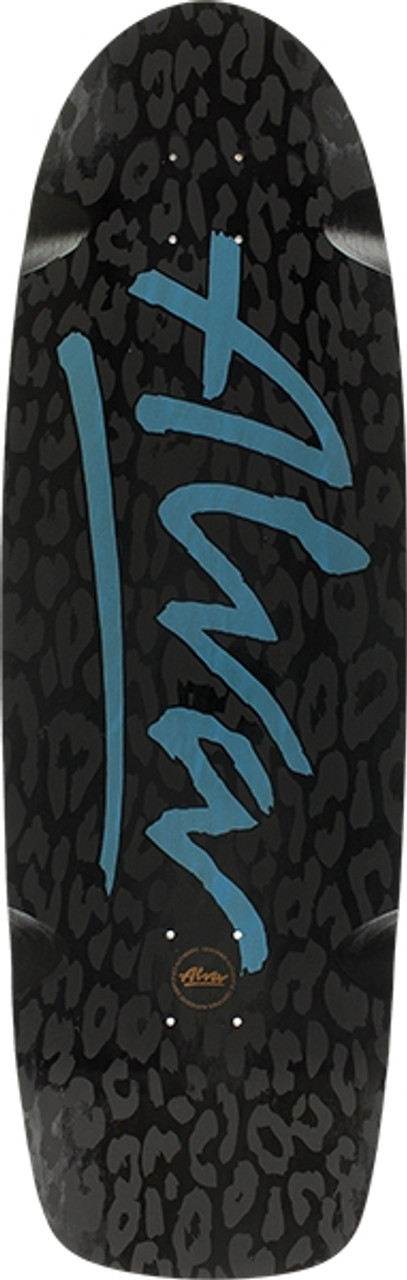 ALVA LEOPARD SKATE DECK-10x33 BLK/BLK/BLUE