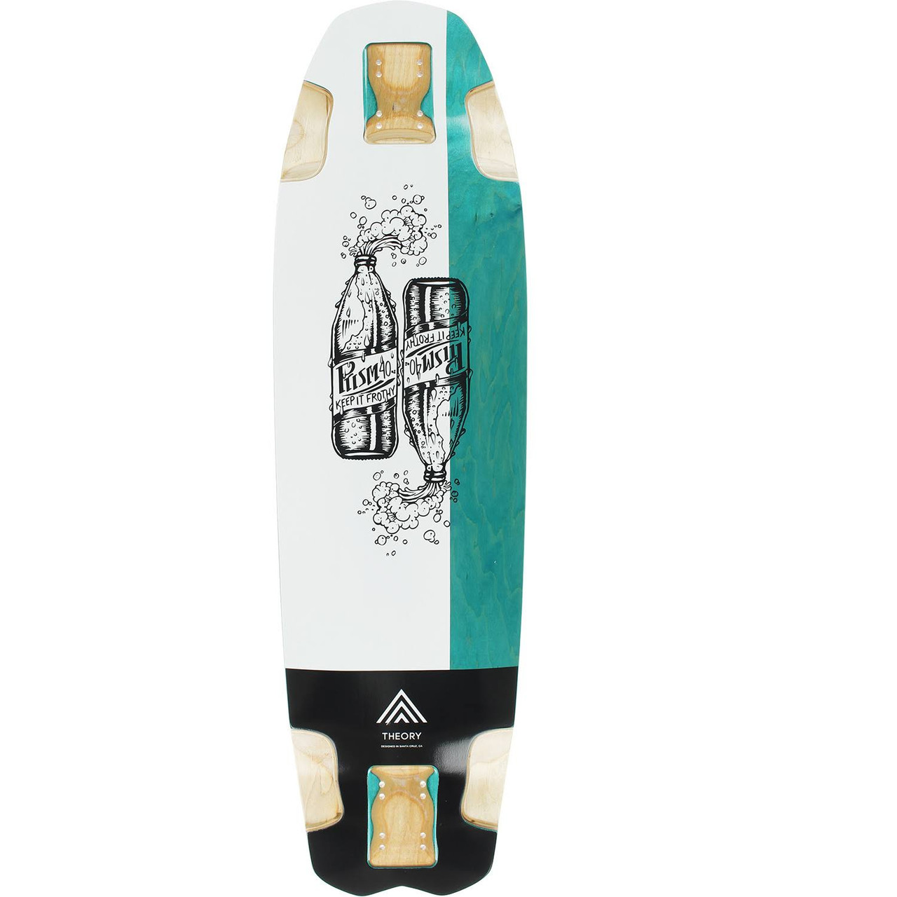 Prism Core Theory V2 Deck White Black Teal 10X36 | Boardparadise.com