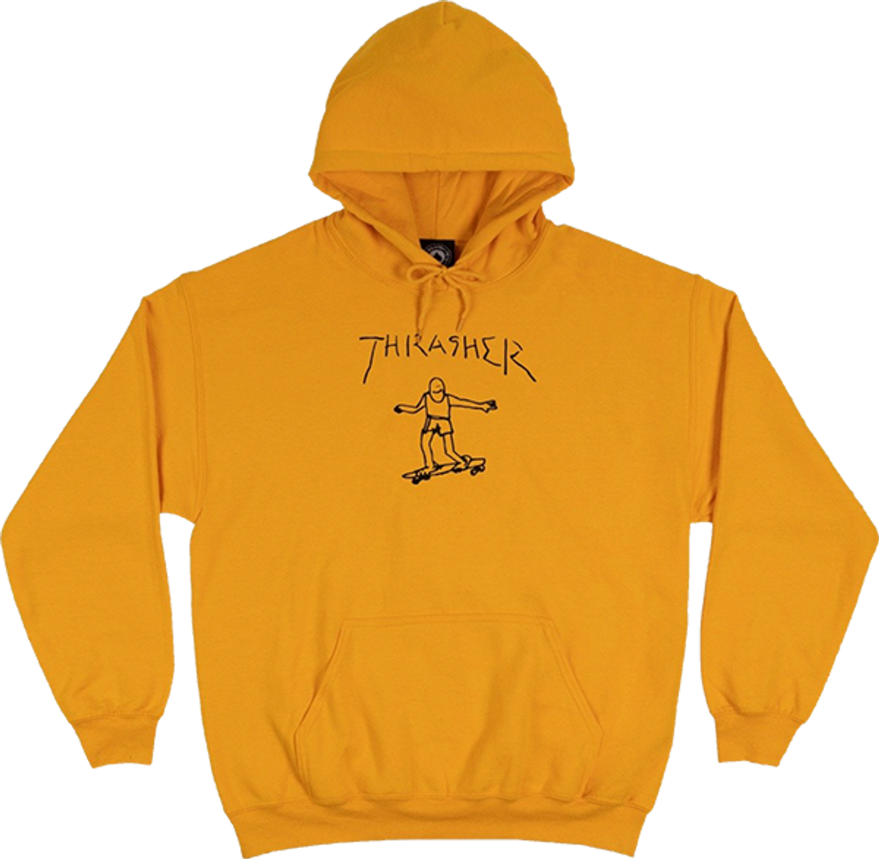 THRASHER GODZILLA LOGO HD/SWT LARGE  GOLD